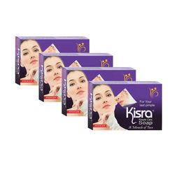 KISRA Set of 4 Premium Pimple Care Soaps for Acne Prone Skin - 100 g Each-28