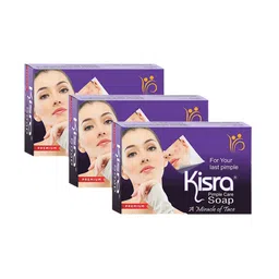 KISRA Set of 3 Premium Pimple Care Soaps for Acne Prone Skin - 100 g Each-46
