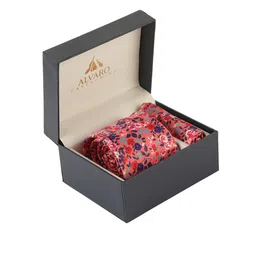 Alvaro Castagnino Men Pink & Blue Printed Accessory Gift Set-picture-39