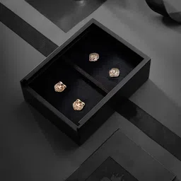 COSA NOSTRAA Men Set Of 2 Tiger & Lion's Collar Tips Gift Set-image-47