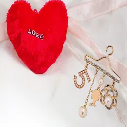 UNIVERSITY TRENDZ Hanger Brooch With Heart Pillow-image-50