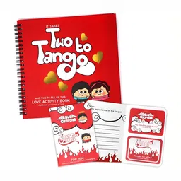 Indigifts White & Red 10 Pcs Valentine Theme Printed Coupon Book Home Gift Set-image-70