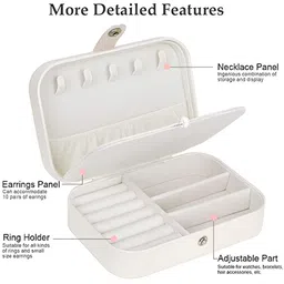KriShyam White Portable Jewellery Organiser-55