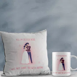 eCraftIndia White & Pink 2 Pcs Valentine Gift Set-image-82
