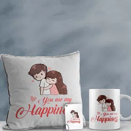 eCraftIndia White & Red 3 Pcs Valentine Gift Set-picture-29