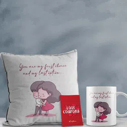 eCraftIndia White & Red 3 Pcs Valentine Gift Set-picture-48