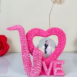 Ascension Pink & White Heart Shape Romantic Love Couple Showpiece-27