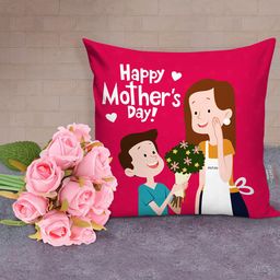TIED RIBBONS Mothers Day Special Gift Printed Cushion with Flowers-image-16