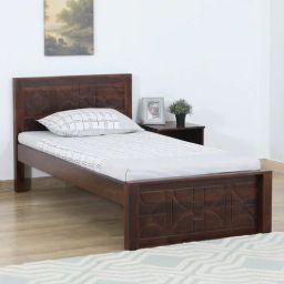 woodsworth from pepperfry Princeton Sheesham Wood Single Bed In Provincial Teak Finish-picture-31