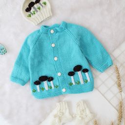Woonie Unisex Kids Self Design Cardigan-7