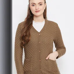 Zigo Women Wool Cable Knit Cardigan-picture-26
