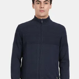 t-base Mock Collar Long Sleeves Cotton Cardigan Sweaters-image-8