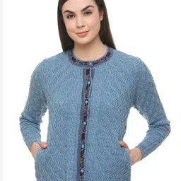 CLAPTON Cable Knit Woollen Cardigan-image-81