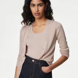 Marks & Spencer Women Striped Cardigan-image-54