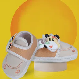 Baby Moo Infants Colourblocked Pure Cotton Velcro Booties-82