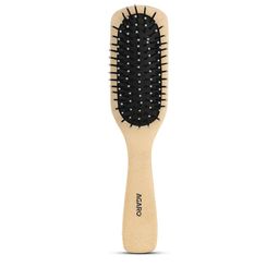 Agaro Wooden Flat Hair Brush for Detangling & Straightening - Beige & Black-image-93