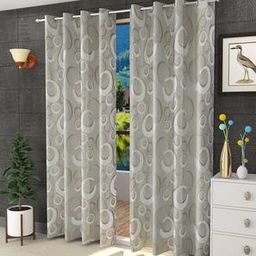 presto Beige Poly Cotton Door Curtain-picture-47