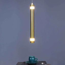 Sparqis Gold Iron Hanging Light | Inbuilt LED | without Bulb | Eliante by Jainsons Lights-picture-18