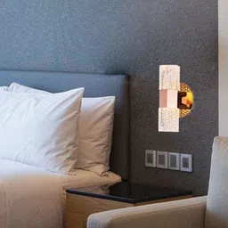 THE STELLAR KRAFT  Sprinkles Of Love Rose Gold Cylindrical Wall Lamp-image-43