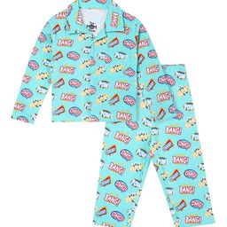 The Mom Store Unisex Kids Printed Night suit-picture-34