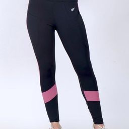 FLURR Colourblocked Slim Fit Antimicrobial Ankle-Length Sports Tights-picture-57