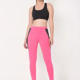 Smarty Pants Women Pink Solid Cotton Ankle-Length Tights-image-53