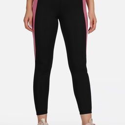 NEU LOOK FASHION Women Black & Pink Colourblocked Tights-image-59