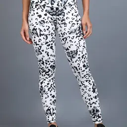 Rock Paper Scissors Women Printed Ankle Length Training Tights-image-39