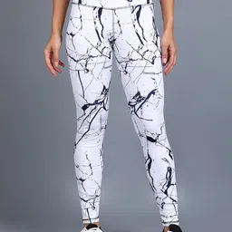 Rock Paper Scissors Women Printed Ankle Length High Waist Training Tights-picture-23