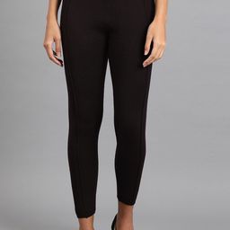 W Women Black Solid Ankle-Length Leggings-image-64