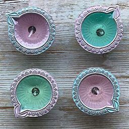 Ariana Set Of 4 Terracotta Scented Diyas With 4 Tealights-28