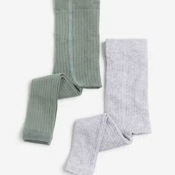 H&M Boys 2-Pack Ribbed Footless Tights-picture-31