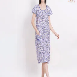 Breezly Pack Of 2 Printed Pure Cotton Nightdresses-picture-12