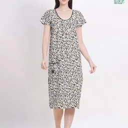 Breezly Pack Of 2 Floral Printed Pure Cotton Nightdress-picture-35