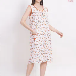 Breezly Pack Of 2 Floral Printed Pure Cotton Nightdress-picture-21