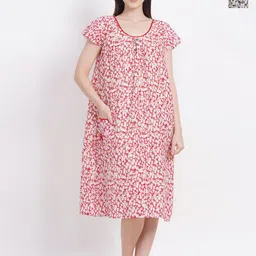 Breezly Pack Of 2 Floral Printed Pure Cotton Nightdress-picture-47