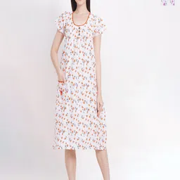 Breezly Pack Of 2 Printed Pure Cotton Nightdresses-picture-34