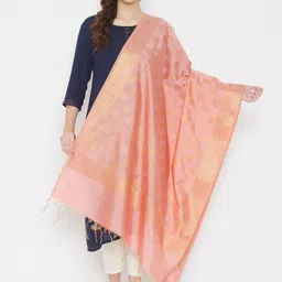 Clora Creation Ethnic Motifs Woven Design Dupatta with Zari image 1