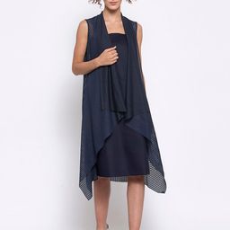 LELA Women Blue Longline Shrug-picture-16
