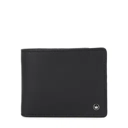 Louis Philippe Men Black Leather Two Fold Wallet-image-42