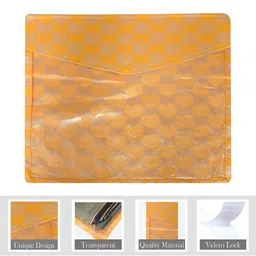Kuber Industries Yellow & Beige 6 Pieces Saree Cover Organisers-36