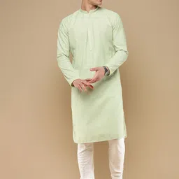 Sanwara Ethnic Motifs Embroidered Chikankari Straight Kurta With Churidar-image-33