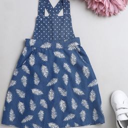 The Magic Wand Blue Floral Denim Dress-18