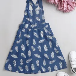 The Magic Wand Blue Floral Denim Dress-43