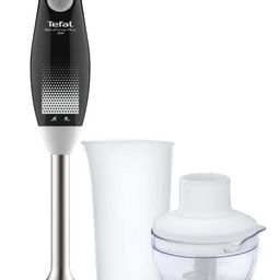Tefal Blendforce Plus 250W Hand Blender | High-performance Motor | 500ml Chopper with Blades & 800ml Multi-Purpose Jar | Anti-splash foot | Food Grade Safe |2-year coverage on Product | Black & White image 1