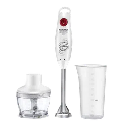 MAHARAJA WHITELINE Turbomix King Plus HB-132 250 Watt Hand Blender with 2 Attachments (Duraforce Advanced Blade Technology, White/Red)-image-36