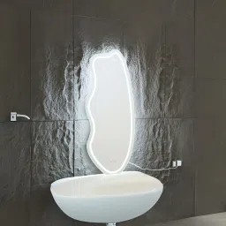 ledmirror.in LED Abstract Shape Mirror Light - Modern Illuminated Mirror-picture-4