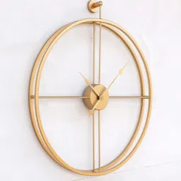 craftter Antique Vintage Golden Metal Novelty Wall Clock-picture-45
