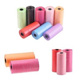 ji and ja Ji and Ja® Bio degradable Portable Disposable Baby Diaper Nappy Garbage Bag - (6 Garbage Roll Of 15Bags Each Refill)-[Multi - Set of 6] 90 bags_ Made In India image 2