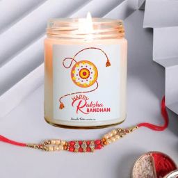 Rose White Wax Scented Candles With Raksha Bandhan Gift Set by Aromatic Fables-image-18